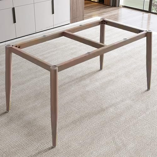 Tischbeine Metall,Schwerlast Industrielle Stahl DIY Möbelfüße Tischfuß Schreibtisch Beine,Tischkufen Esstisch-Beine Tischgestell,mit Saugnapf + Schraube,Bodenschoner (90cm x 45cm x 72cm,Brown)