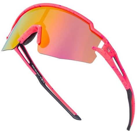 ROCKBROS Lunettes de Soleil Polarisées pour Enfants, Lunettes de Cyclisme UV400 Protection pour Garçon et Fille, Lunettes de Sport de Plein Air Vélo BMX VTT