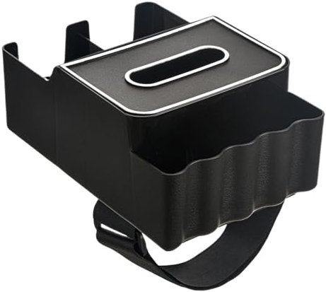 Drink Cup Holder Organizers, Car Storage Box with Cup Holder, Car Storage Box, Tumbler Holder, Multifunctional Vehicle Console Seat Cell Phone Drinks Holder with Side Pocket for Water Tumbler