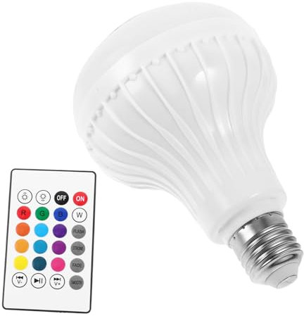 Tofficu Smart RGB Music Light Bulb Speaker Led Changing Bulb Goovee Smart Multicolored Changing Lamp