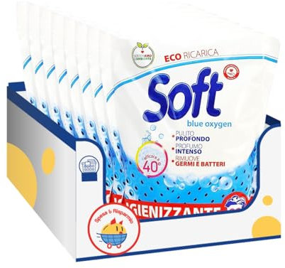 Detersivo in polvere lavatrice profumato Blue Oxygen – 22 misurini – 1,1 kg – Variazioni 4/8/12 Pezzi (8)