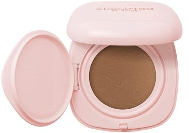 Sculpted by Aimee Cream Cushion Foundation with SPF 30 | Buildable & Refillable Base, Soft Cushion Applicator & Mirror, Vegan, Niacinamide, Vitamin E, and Bio-Technology