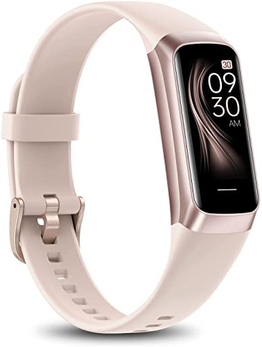 Fitness Tracker with 24/7 Heart Rate Blood Oxygen Sleep Monitor,Activity Tracker with 1.1 AMOLED Touch Color Screen, Multiple Sport Modes Step Counter,IP68 Waterproof for Women Men (Rose Pink)