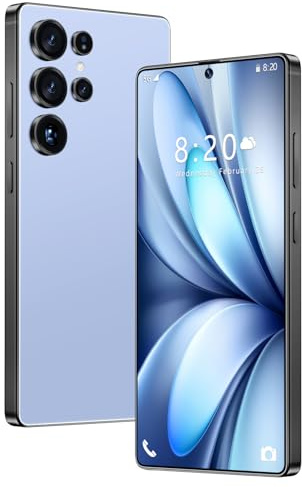 5G Smartphone S26 Ultra, 16GB 1TB, Batería De 8000 MAh, Android 14, Cámara Impermeable De 72MP 108MP, Pantalla De 7,3 Pulgadas, Desbloqueado Para Exteriores, Ranura Para 3 Tarjetas,Blue-7.3 Inch