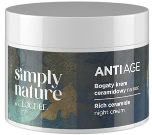 Clochee Reichhaltige Ceramid Nachtcreme Anti-Age 50 ml – Ceramide, Shea-Butter & Fito-Komplex – Tiefenpflege für regenerierte, gestärkte und intensiv genährte Haut über Nacht