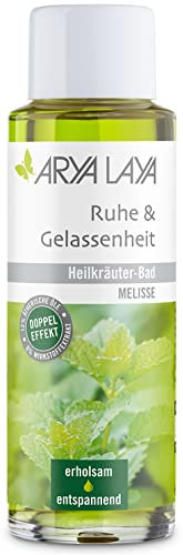 ARYA LAYA Heilkräuter-Bad Ruhe & Gelassenheit, 200 ml: Wellness & Pflege für zu Hause mit Melissen-Extrakt, wirkt beruhigend auch bei Schlafstörungen, Abgespanntheit und innerer Unruhe, vegan