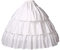 BEAUTELICATE Reifrock Kinder Lang per Princess Kleider Mädchen Petticoat Unterrock Baumwolle A Linie für Blumenmädchen Prinzessinkleid Hochzeitskleider(Style 2- Hell Elfenbein, 7-9 Jahre)