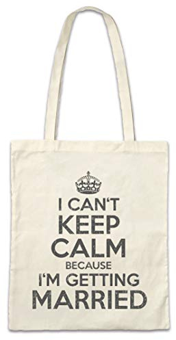 Urban Backwoods I Can't Keep Calm Married Hipster Bag Beutel Stofftasche Einkaufstasche