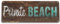 Hongxin Beach Cottage Rustic Beach Blechschild Retro Metall Poster Vintage Kunst Schild Schilder Hof Garten Tür Cafe Pub Toilette Geburtstag - Metall, 20 cm x 30 cm, Dekorative Wandtafel