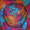 MOMOMUS Mandala Wandteppich Hippie, Boho oder Psychedelic XXL - Tie-Dye, 100% Baumwolle, Einzigartige Muster - Mehrfarbig, 210X230 cm