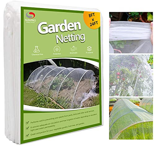 Insektennetz für den Garten, Schädlingsschutz, Pflanzenabdeckungen, 20.3x61 cm, Vogel, Moskito, Insektenschutz, Obstbaumnetz für Pflanzenschutz, Gemüse, Blumen, Reihenabdeckung, Gartennetz