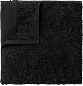 Blomus Handtuch Riva, Badehandtuch, Badhandtuch, Baumwolle, Black, 50 x 100 cm, 66300