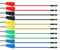 10pcs Stackable Banana Plug to Breadboard Male Jumper Wires Soft Flexible Silicone Test Leads Insulated Safety Shrouded for Multimeter Testing