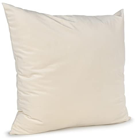 ANRO Kissenbezug Kissenhülle Kissen Deko-Kissen Sofa Kissen Couch Kissen Samt Perlweiß 40x40cm mit Füllung