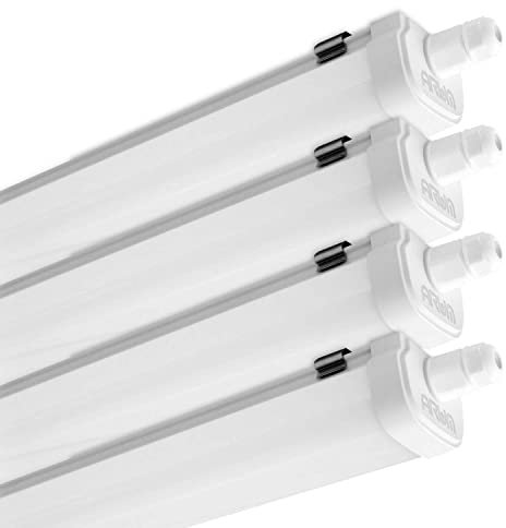 4 Reglette LED Panama 40W 120 cm 4000K IP65 Eclairage Garage, Parking, Intérieur/Extérieur, Bureau, Atelier
