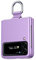 COQUE Custodia Samsung Galaxy Z Flip 4,Custodia sottile per telefono con anello con cordino in seta con supporto video ad anello,Custodia pieghevole per Samsung Galaxy Z Flip 4 5G-Viola