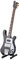 Hapivida Miniatur Gitarre Modell 20 cm Mini Klassische Gitarre Musikinstrument Modell Schwarzes Miniatur Bassgitarre Musikornamente Heimdekoration mit Ständer und Koffer
