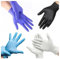 MUNTRADE Guantes Desechables de Nitrilo - 100 unidades/caja, Sin Polvo, Sin Látex - Todas las tallas (XL, Violeta)
