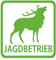 Jagdbetrieb Sticker Geweih Jagdschutz Auto Aufkleber (Motiv 28, Orange)