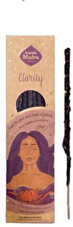 Sagrada Madre, Räucherstäbchen, handgefertigt, 5 Elemente, Ether, Klarheit, ideal für Meditation und Achtsamkeit, 6 Stäbchen