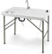 GYMAX 3 en 1 Mesa Plegable Camping Multiusos, Estación de Limpieza de Pescado con Fregadero y Grifo, Mesa de Picnic Portátil para Pesca, Barbacoa, 101,5 x 65,5 x 107,5 cm