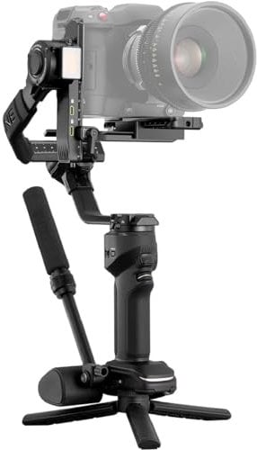 ZHIYUN Crane 4 Combo [Official] Gimbal Stabilisator für DSLR und spiegellose Spiegelreflexkameras, 3-Achsen-Kamerastabilisator mit Griff, Handballenauflage, Stativ, Tasche, Licht, für