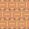 Retro 70's Shape Orange Wallpaper - Brown Textured Abstract Trendy Feature Wall - Paste The Wall Vinyl