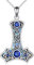 YAFEINI Thor Hammer Halskette 925 Sterling Silber Keltischer Mjölnir Anhänger Kette Nordic Wikinger Schmuck Geschenke für Frauen Herren (Thor Hammer Kette)