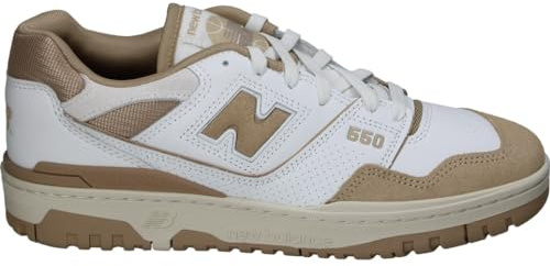 New Balance 550 Herren-Sneaker, Weiß / Braun, 8.5