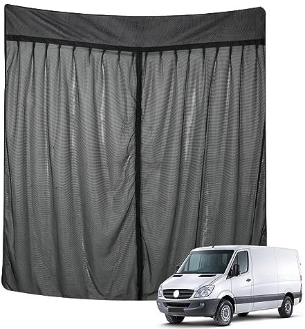 JinsenTGG Mosquitera de Coche Reemplazo para Mercedes-Benz Sprinter Low Roof, Mosquitera para Puerta Trasera de Coche, Mosquitera Magnética de Una Sola Capa para Acampar