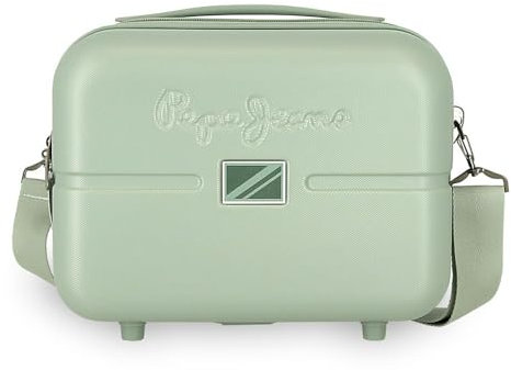 Pepe Jeans Accent Valise Cabine, Vert Clair, Trousse en ABS