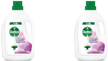 Dettol Antibacterial Laundry Cleanser, Lavender, Dermatologically Tested, 1.5 Litre (Pack of 2)