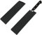 Aeaocvo Pack of 2 Chef's Knife Protective Covers, ABS Knife Protection with Fleece, 22 x 5.5 cm Blade Protection for Knives, Black Knife Sheath for Knives Under 8 Inches