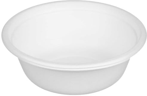 Clarina - Schalen aus Zuckerrohr -Eco Pappteller - Einweggeschirr - Einweg-Schüssel 50 Stück - 500ml 16 cm - Umweltfreundlich - Biologisch abbaubar