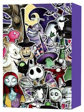BAUBAUPLAY Halloween Adventskalender, Weihnachtstag Überraschungsbox mit 24 zufällig platzierten Spielzeugen Kreative Geschenk für Halloween 2024 (Satz von 24)