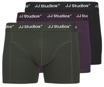 JACK & JONES JUNIOR Herren Jacsoho Solid Trunks 3 Pack Jnr Sn, Duffel Bag, Numeric_152 (3er Pack)