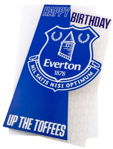 Everton FC Crest Birthday Card (One Size) (Blue/White)