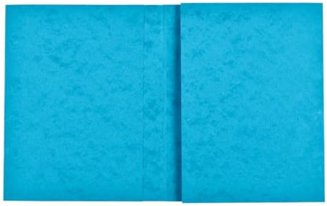 Exacompta - Ref. 35122E – Karton mit 80 Heftschoner 24 x 32 cm aus echtem Hochglanz-Karton, mit Beschriftungsfeld – Ideal für Schule, Hochschule, Universitäten – Farbe Türkis