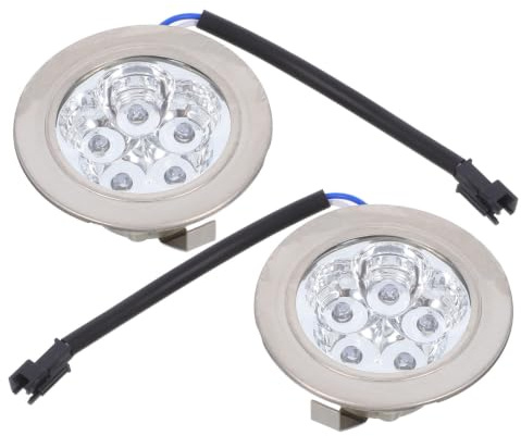 UKCOCO Led-Lampen Für Dunstabzugshauben Kaltweiß 2 Stück Runde Led-Abzugshaube Für Küche Und Herd Einfache Installation Ersatz Für Dunstabzugshaubenbeleuchtung