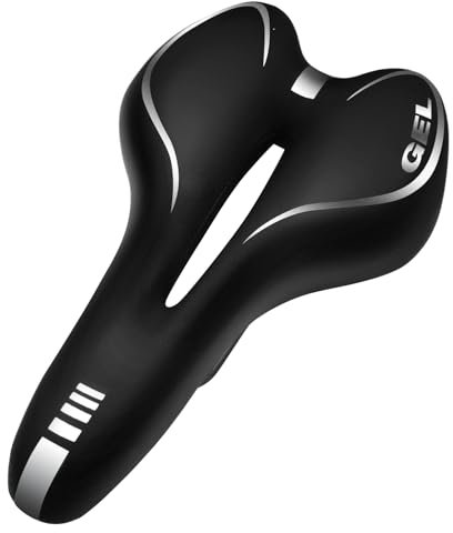 Noxtioanip Selle de Velo Ultra Confortable, Selle Velo Confortable Gel Ergonomique Selle VTT avec Fonction d'Amortisseur, Siège de Vélo Imperméable Respirante pour Vélo VTT, Vélo Route