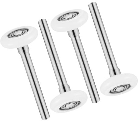 DIYEAH 4pièces Roulettes De Garage à Roulement Nylon Remplacement De Roues Et Galets Pour Porte De Garage Facile à Installer