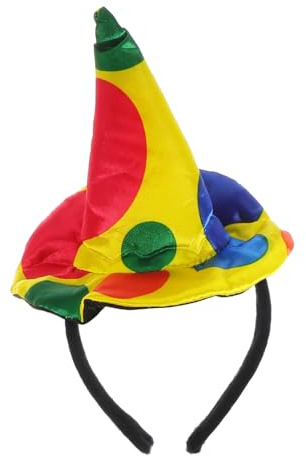Einzigartiges Clown Haarband aus Vinyl, 2 Stück für Party