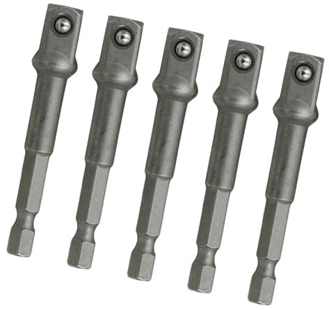 Gralara Kit de 5 adaptateurs à tige hexagonale pour outils électriques et perceuses, 3.75 Mm