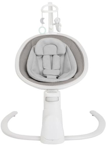Graco Sway 'n Grow - Chupete Bluetooth con barra de juguetes, adecuado desde el nacimiento hasta aprox. 4 años (0-18 kg), con 6 movimientos oscilantes, vibración de 4 velocidades, música, ajuste de