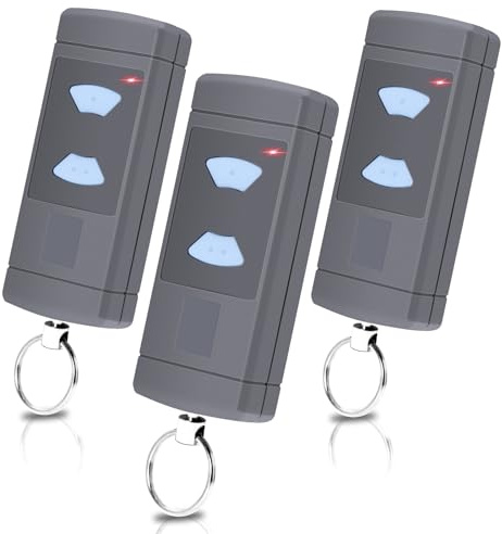 3PCS 868.3MHz Garagentoröffner fur Hörmann Handsender, Ersatz Fernbedienung Garagentor kompatibel für Hörmann HSE2-868, HSM4-868, HS4-868, 2 Kanal