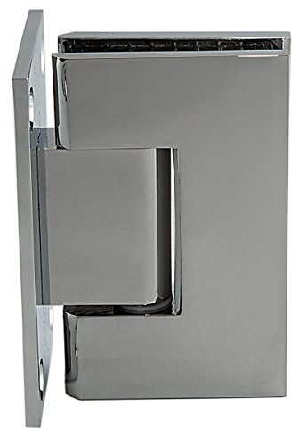 Duschtürbeschlag, Scharnier für Dusch-Tür, 'Finesse', Glas-Wand, 90°, Chrom