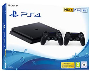 PlayStation, PS4 Slim 1 To F avec 2ème Manette Noir