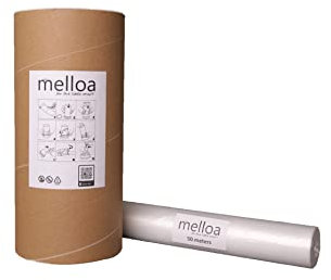 164 ft nappy bin cartridge refill liner compatible with Tommee Tippee Sangenic Tec Simplee Twist and Click Spross Ubbi Magic Littycat and many other cartridges (White, 50m + Paper Tube)