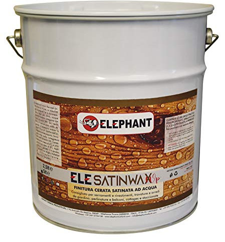 Finitura trasparente cerata satinata all'acqua ELE SATINWAX WP (5lt)