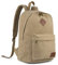 seemeroad Canvas Vintage Rucksack Ultraleichter und Lässiger Rucksäcke Laptop Daypack Schulrucksack Reiserucksack für Herren Damen (Khaki)